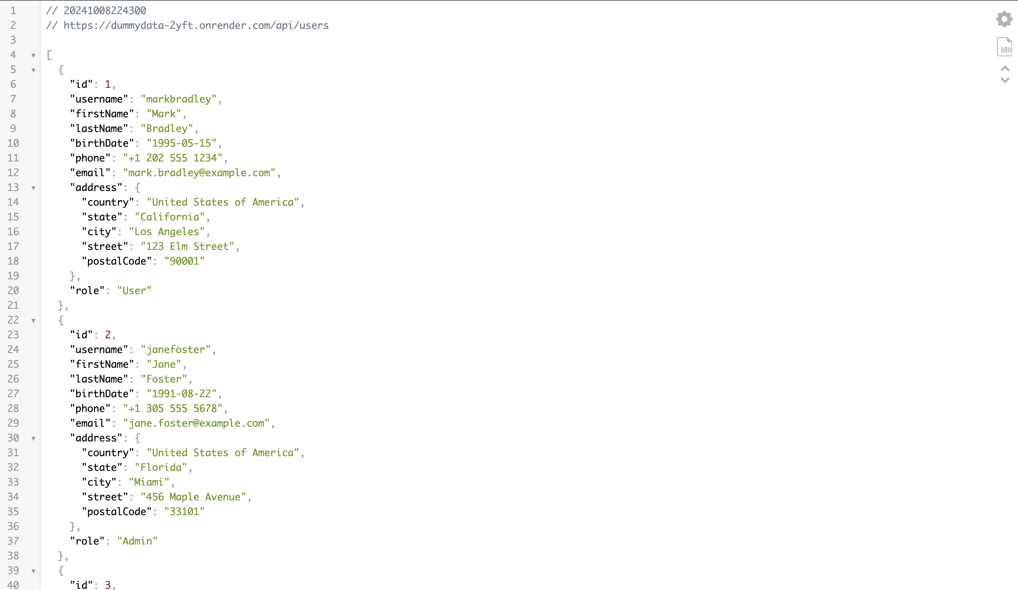 DummyData API preview 3